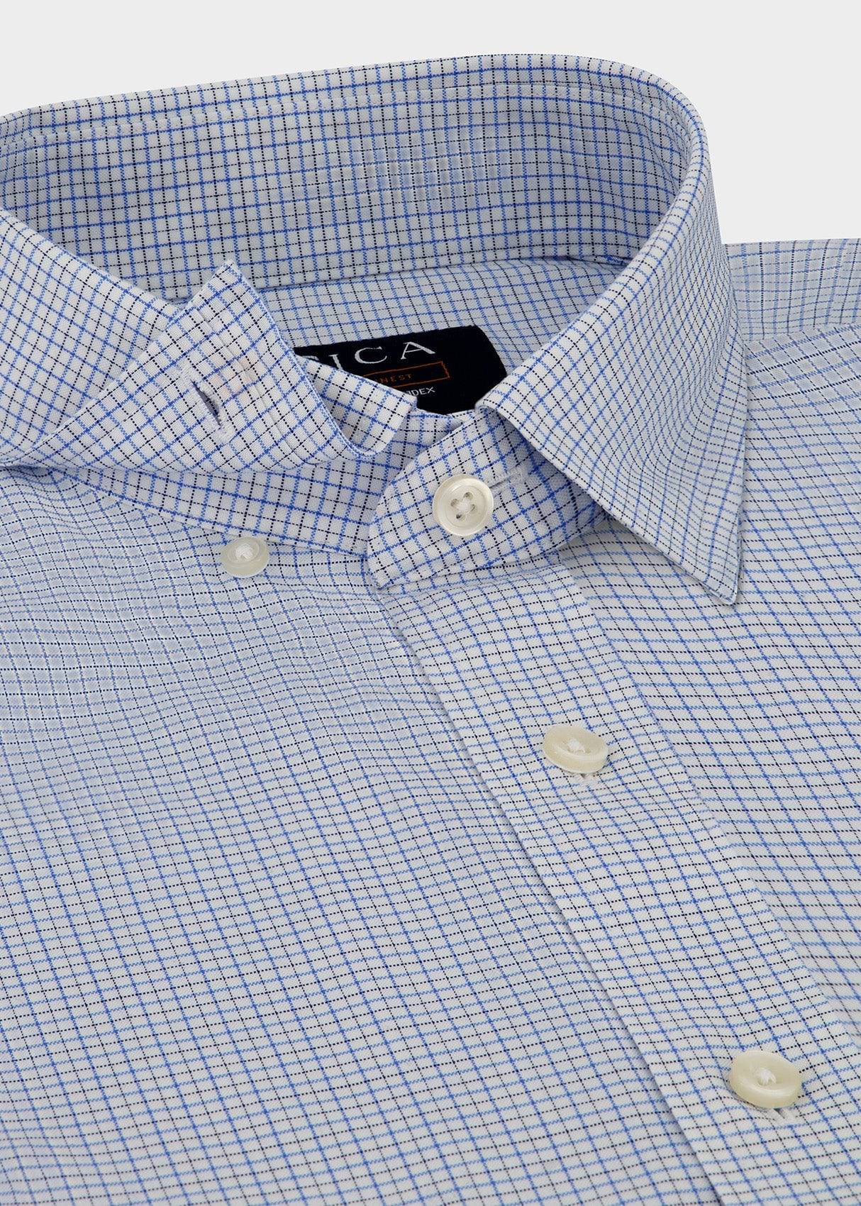 EVERYDAY Blue Micro Check Shirt