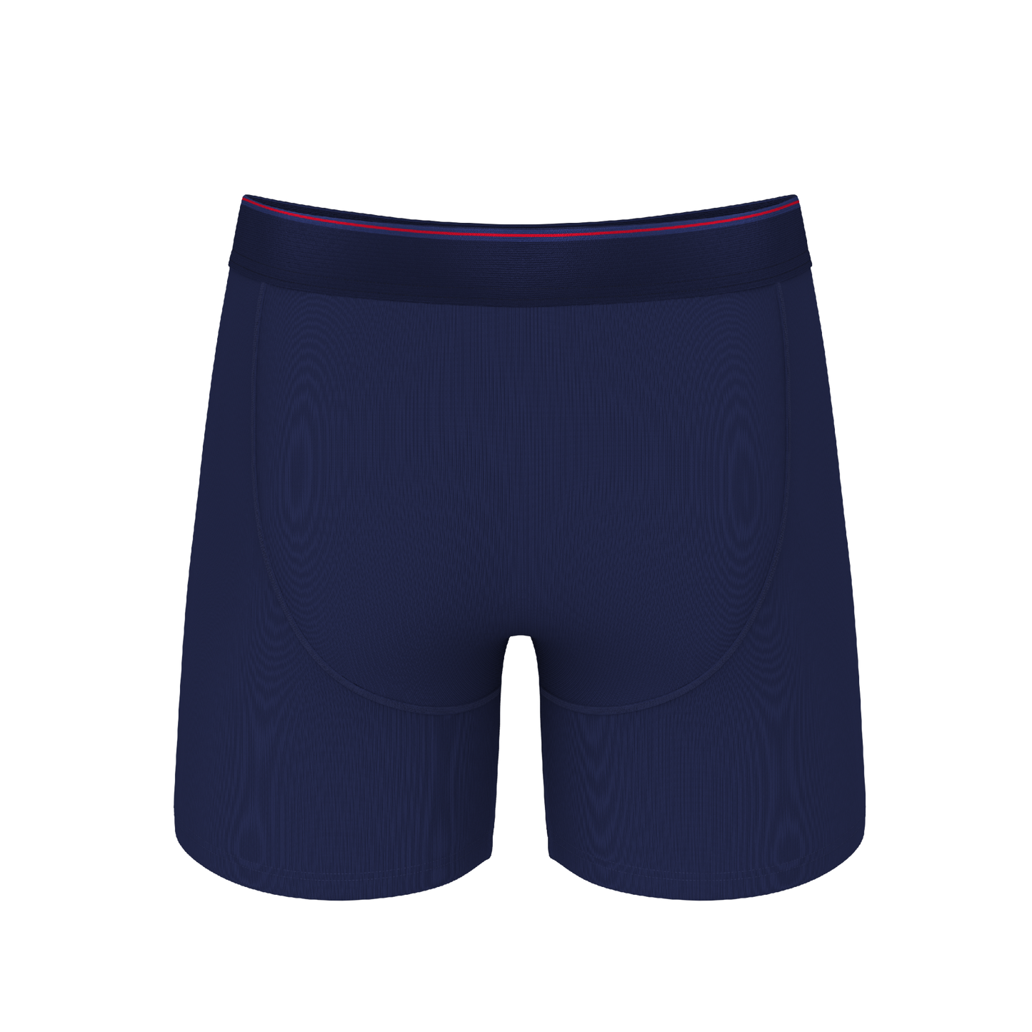 The Blueberry Pie | Red Tip Navy Ball Hammock® Pouch Underwear With Fly