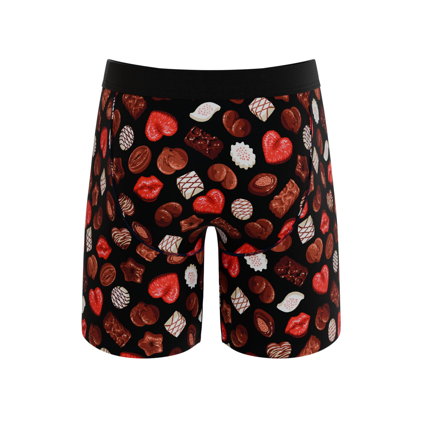 The Bonbons | Naughty Chocolate Long Leg Ball Hammock® Pouch Underwear With Fly