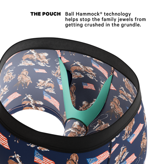 The Bootstraps & Chaps | Americana Cowboy Ball Hammock® Pouch Trunks Underwear