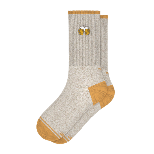 The Brewski | Beer Heel Hammock™ Crew Socks