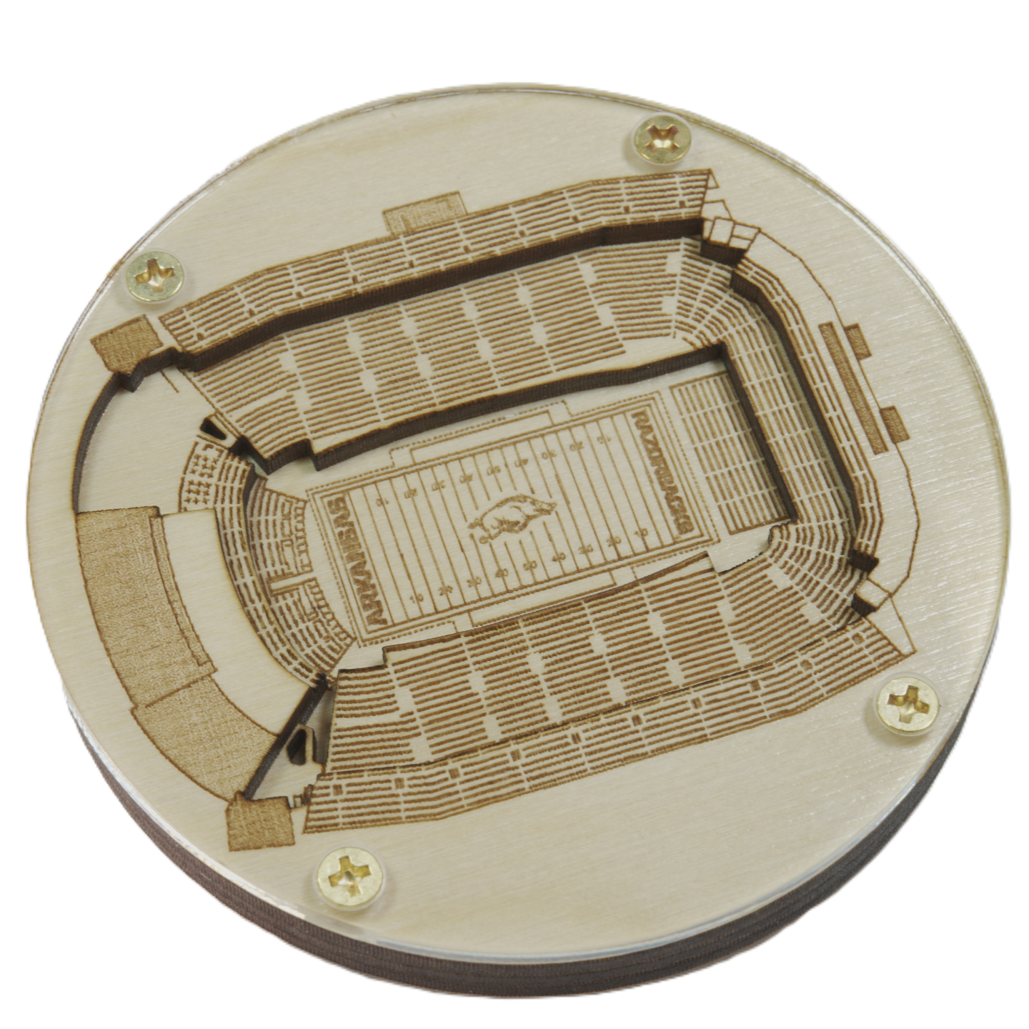 Fayetteville, Arkansas Coaster Art (Donald W. Reynolds Razorback Stadium)