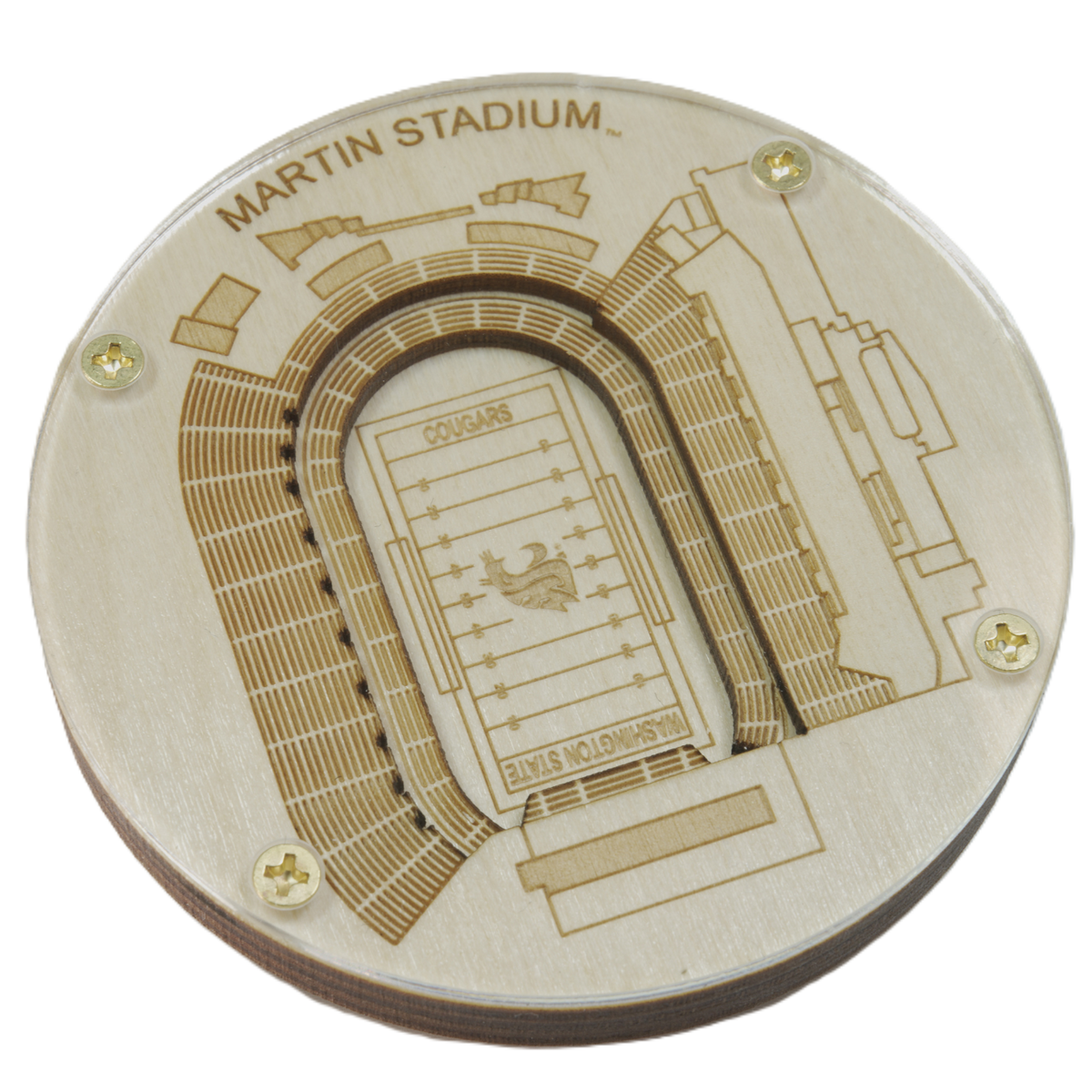 Pullman, Washington Coaster Art (Martin Stadium)
