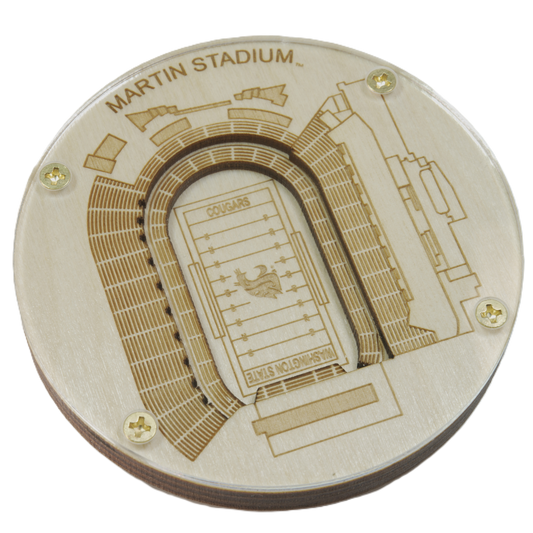 Pullman, Washington Coaster Art (Martin Stadium)