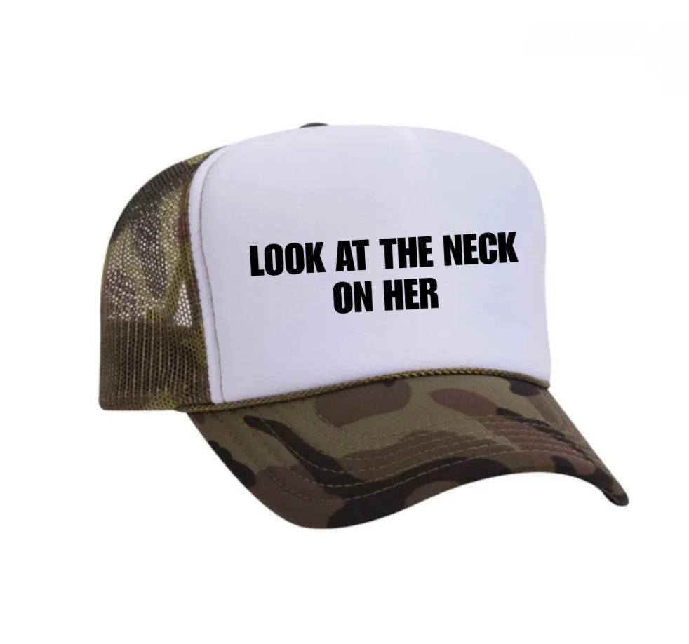 Look At The Neck On Her Trucker Hat