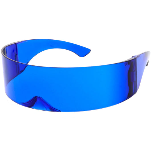 Futuristic Space Cadet Mono Lens Shield Sunglasses C471
