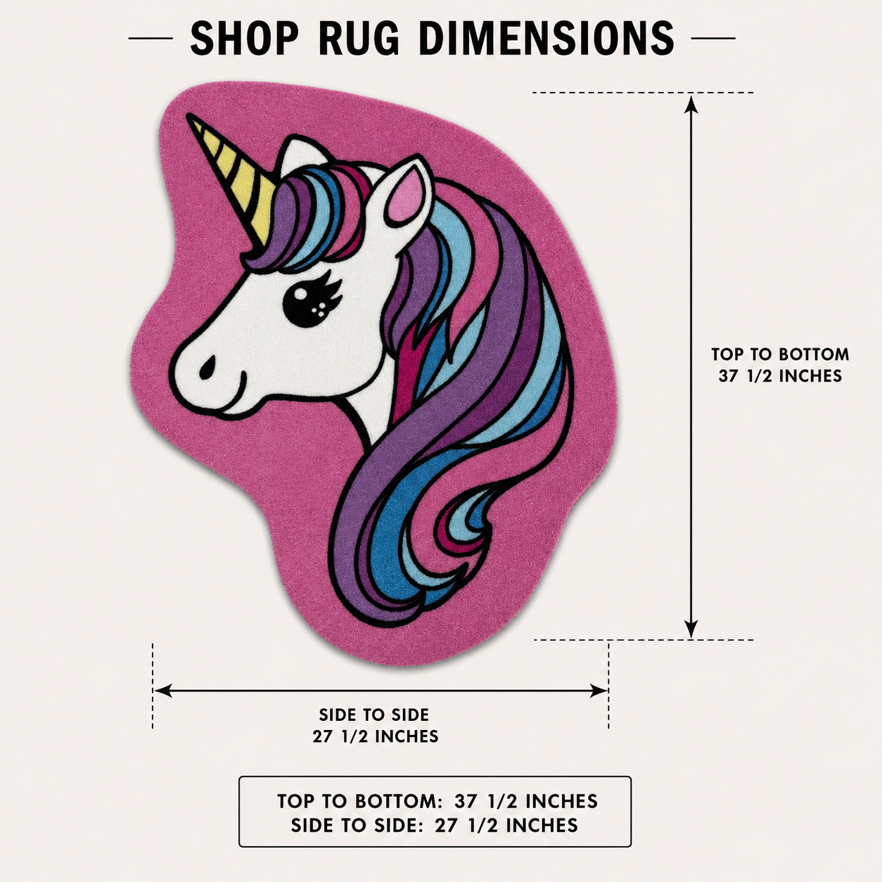Cute Unicorn | Golf Shop Mat | Golf Accessory