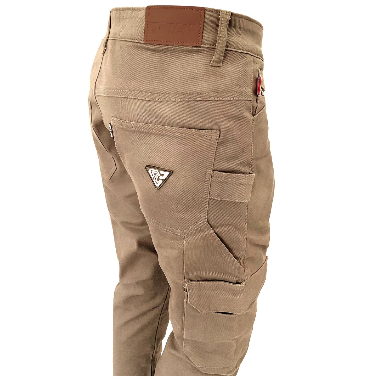 Straight Leg Cargo Pants - Khaki Solid