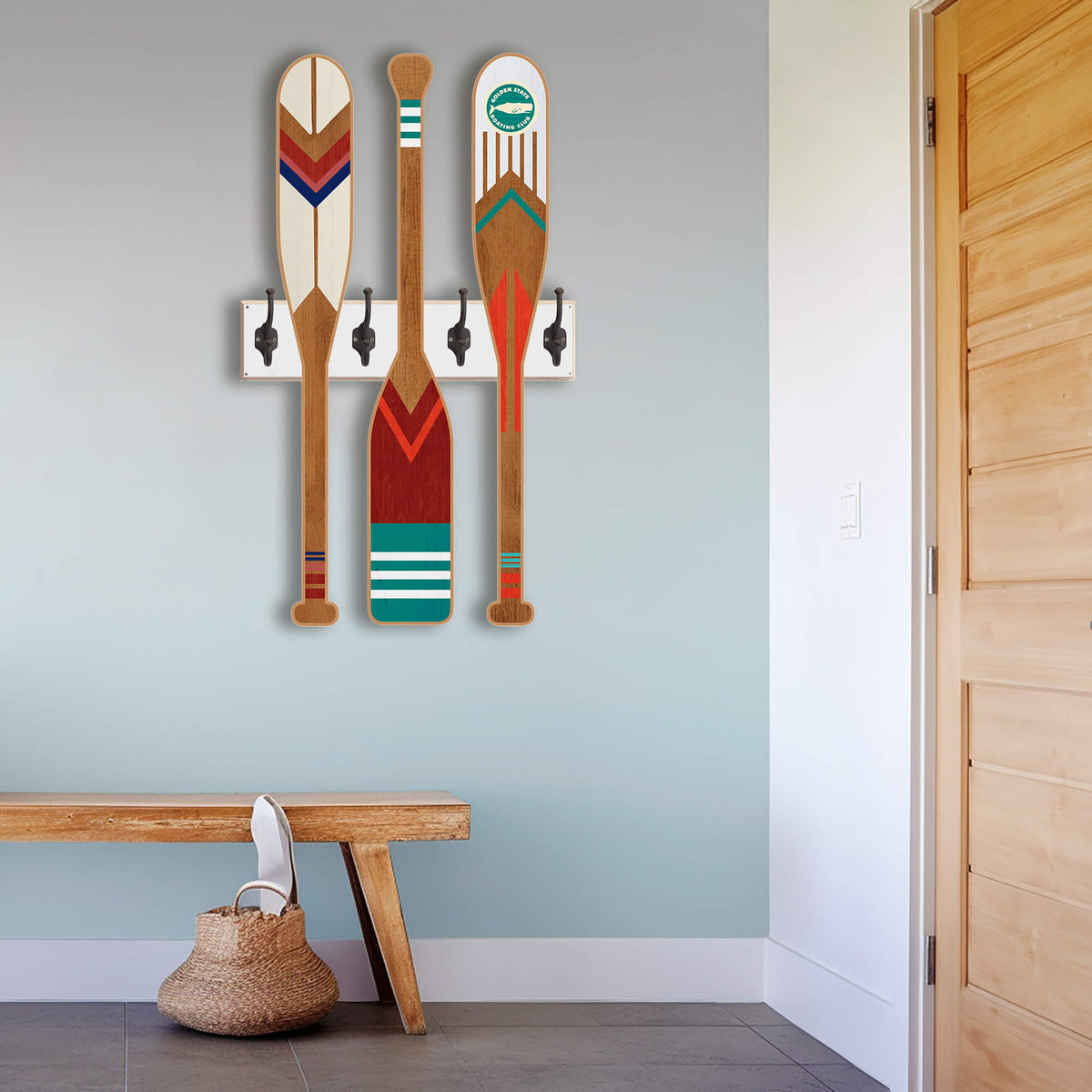 Oar Coatrack - Classic Trio Edition