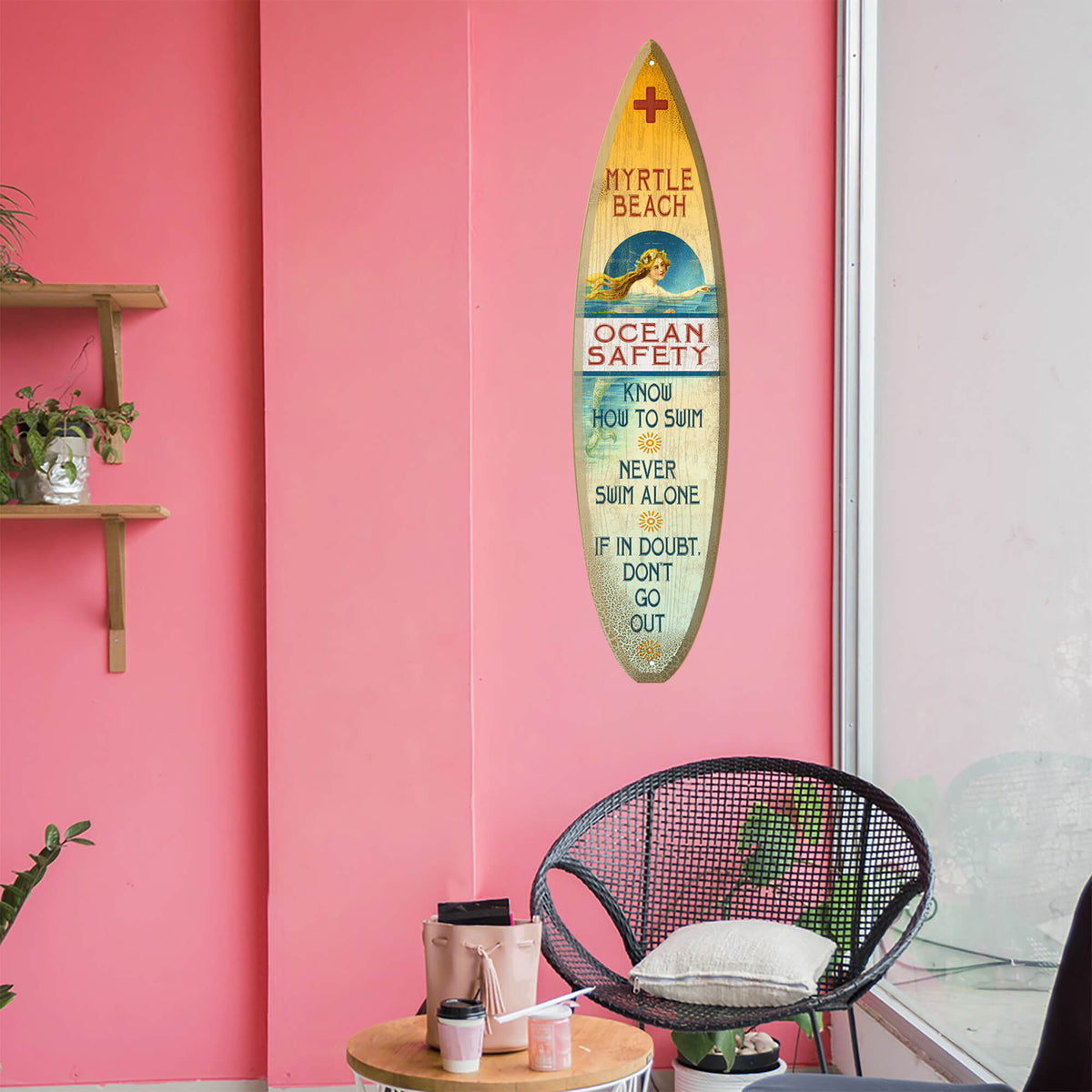 Ocean Safety - Surfboard Wall Art