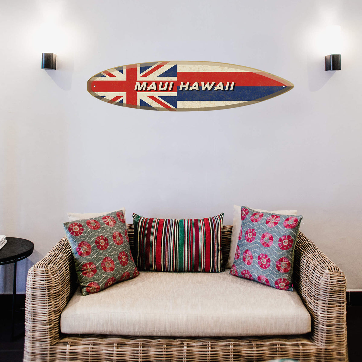 Hawaiian Flag - Surfboard Wall Art