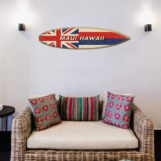 Hawaiian Flag - Surfboard Wall Art