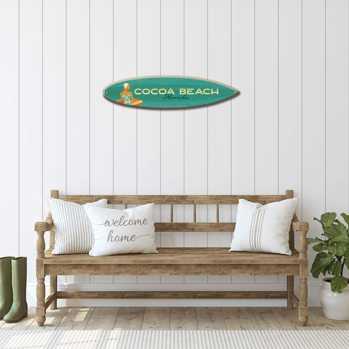 Seaside Style - Surfboard Wall Art