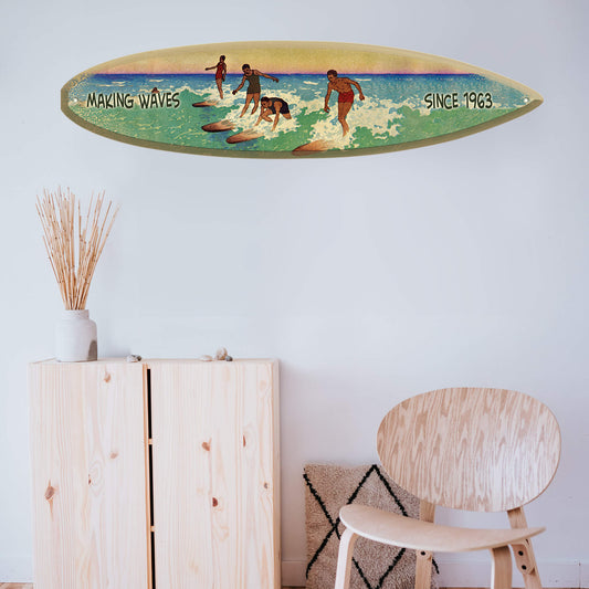 Riding the Waves: Surf Edition - Surfboard Wall Art