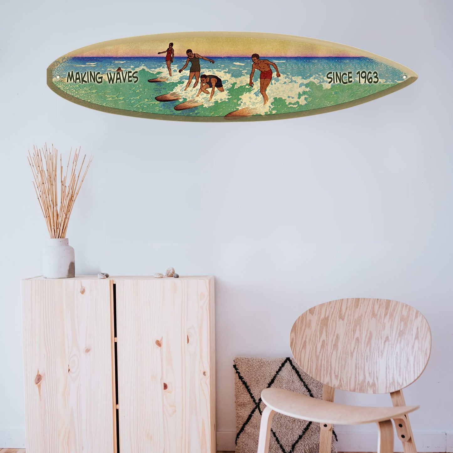 Riding the Waves: Surf Edition - Surfboard Wall Art