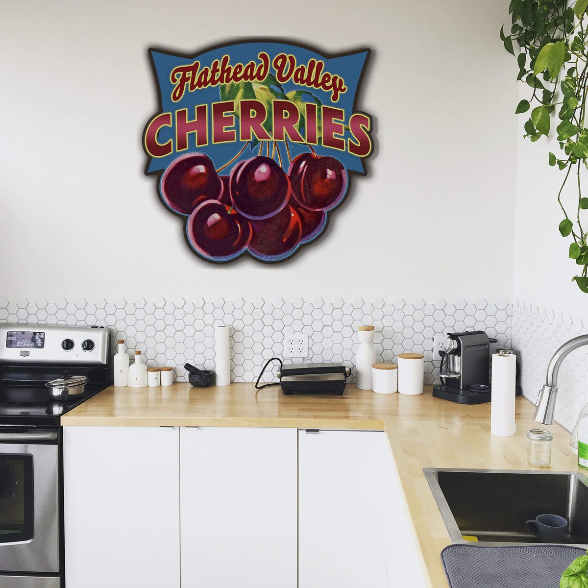Garden Cutouts: Cherries - Decorative Plaque