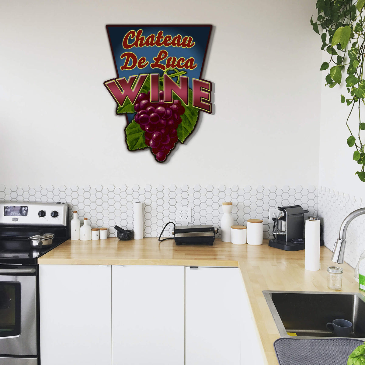 Garden Cutouts: Grapes - Decorative Plaque