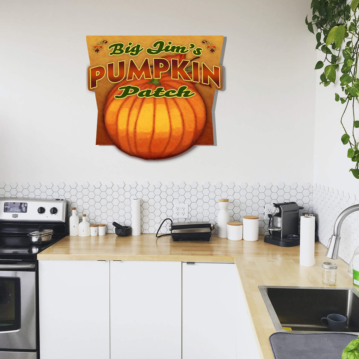 Garden Cutouts: Pumpkins - Decorative Plaque