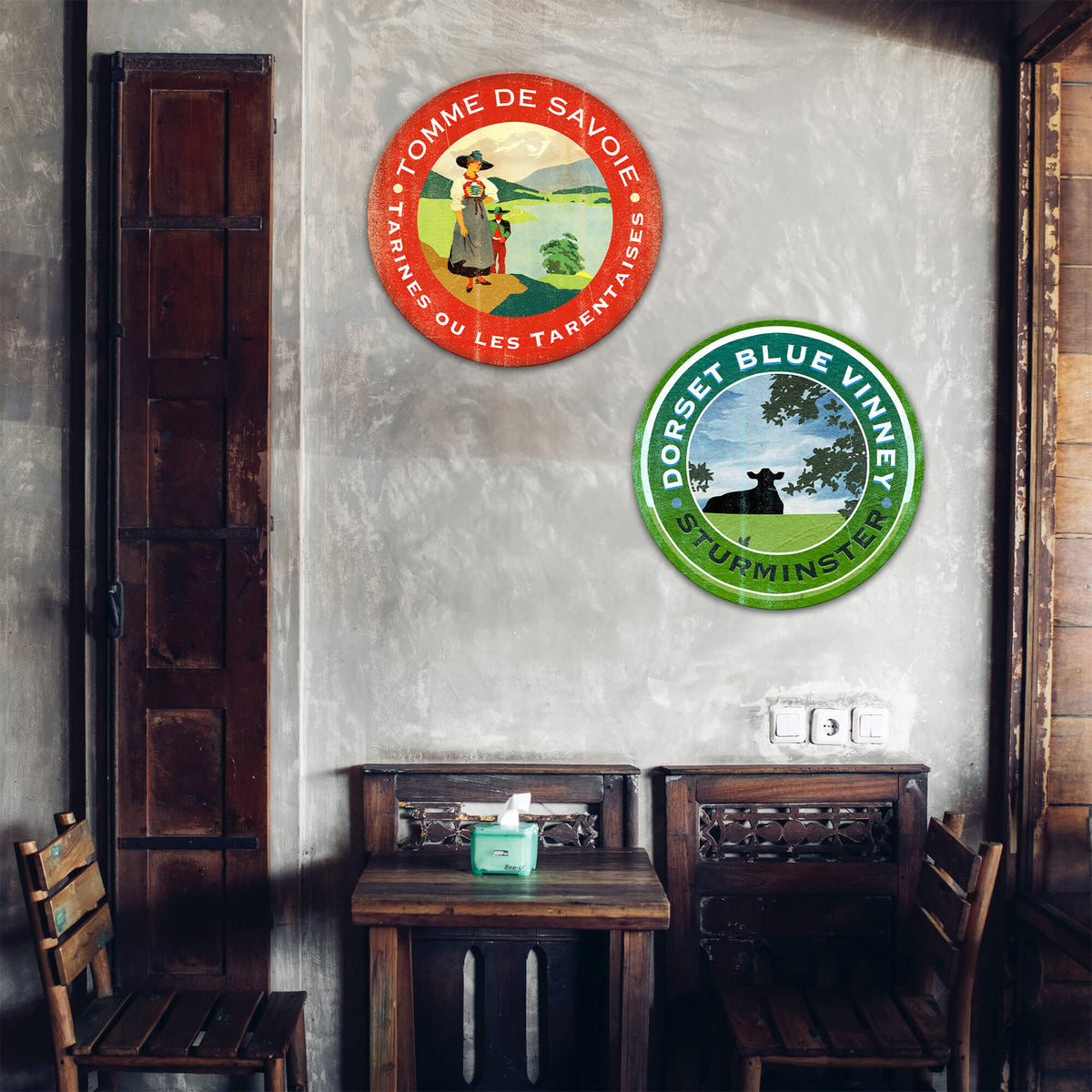 Red Tomme De Savoie Cheese Label