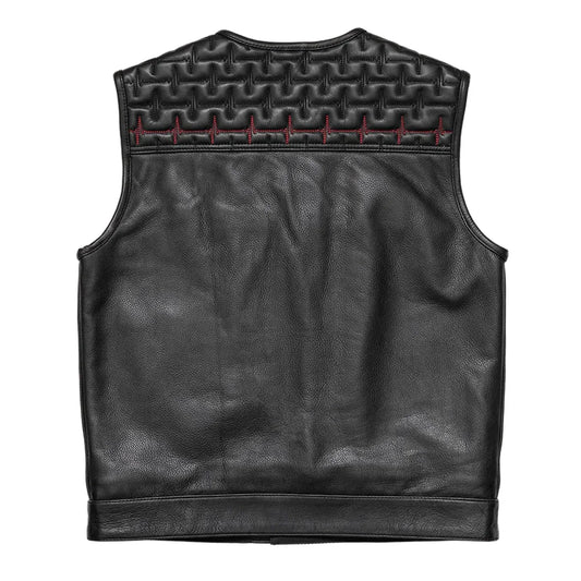 EKG Men's Leather Motorcycle Vest (Limited Edition)