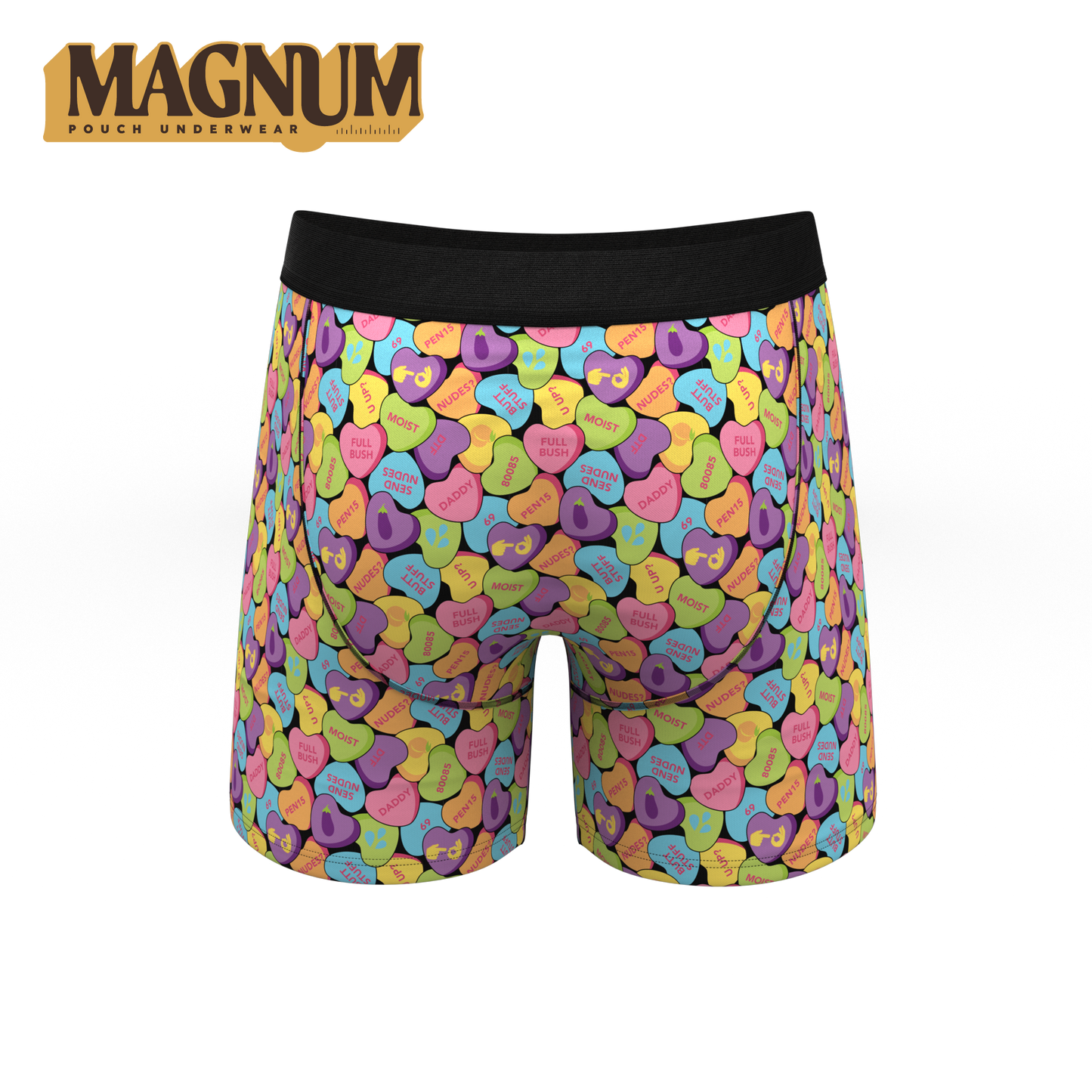 The Candy Crush | Candy Hearts Ball Hammock® Magnum Big Pouch Underwear
