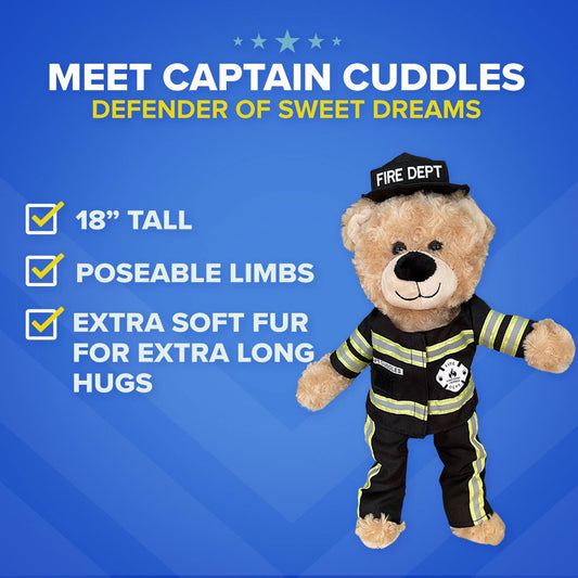 Capt Cuddles Firefighter Teddy Bear