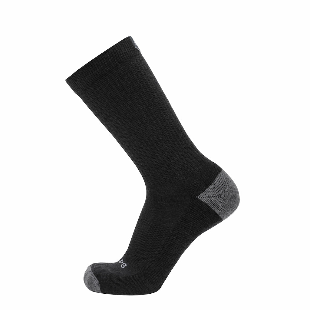 3 Pack Carbon - Casual Crew Midweight Merino Wool Sock