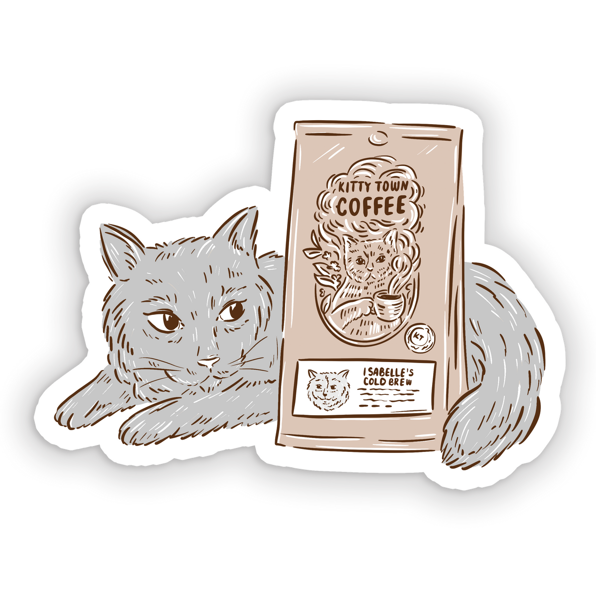 Isabelle Cold Brew Sticker