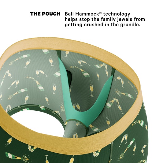 The Champagne Showers | New Years Ball Hammock® Pouch Trunks Underwear