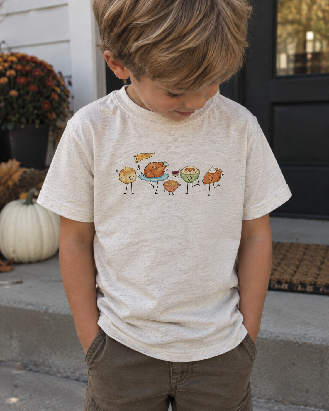 Thanksgiving Doodle Todler/Youth T-Shirt