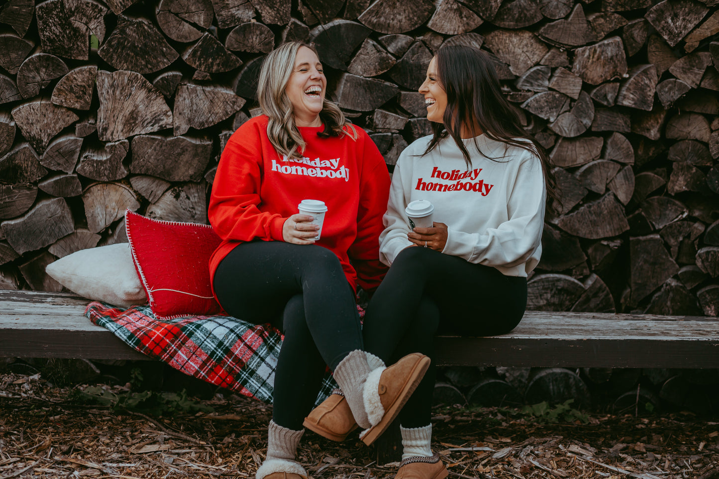 Holiday Homebody Ladies Boxy Crewneck Sweatshirt