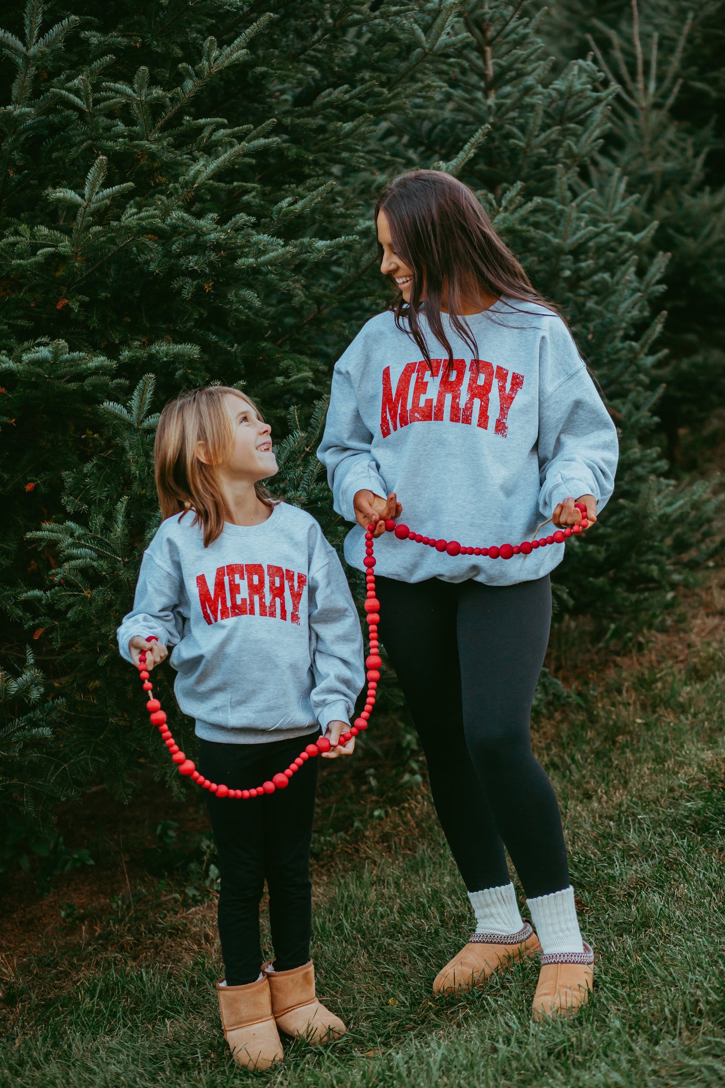 Merry Distressed Youth Crewneck Sweatshirt