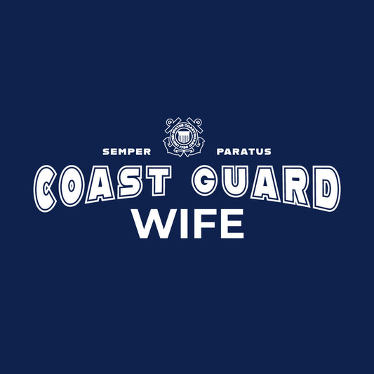 Coast Guard Wife T-Shirt (Navy)