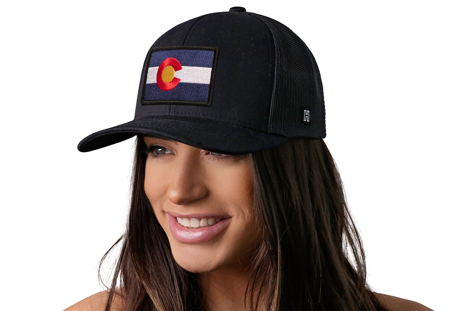 Colorado Flag Trucker Hat | Black CO Snapback