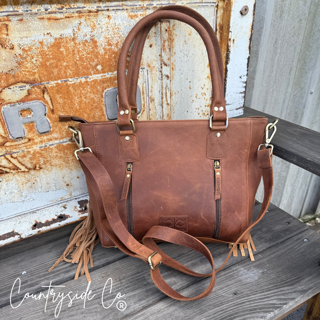 Conway Cowhide Concealed Carry Purse