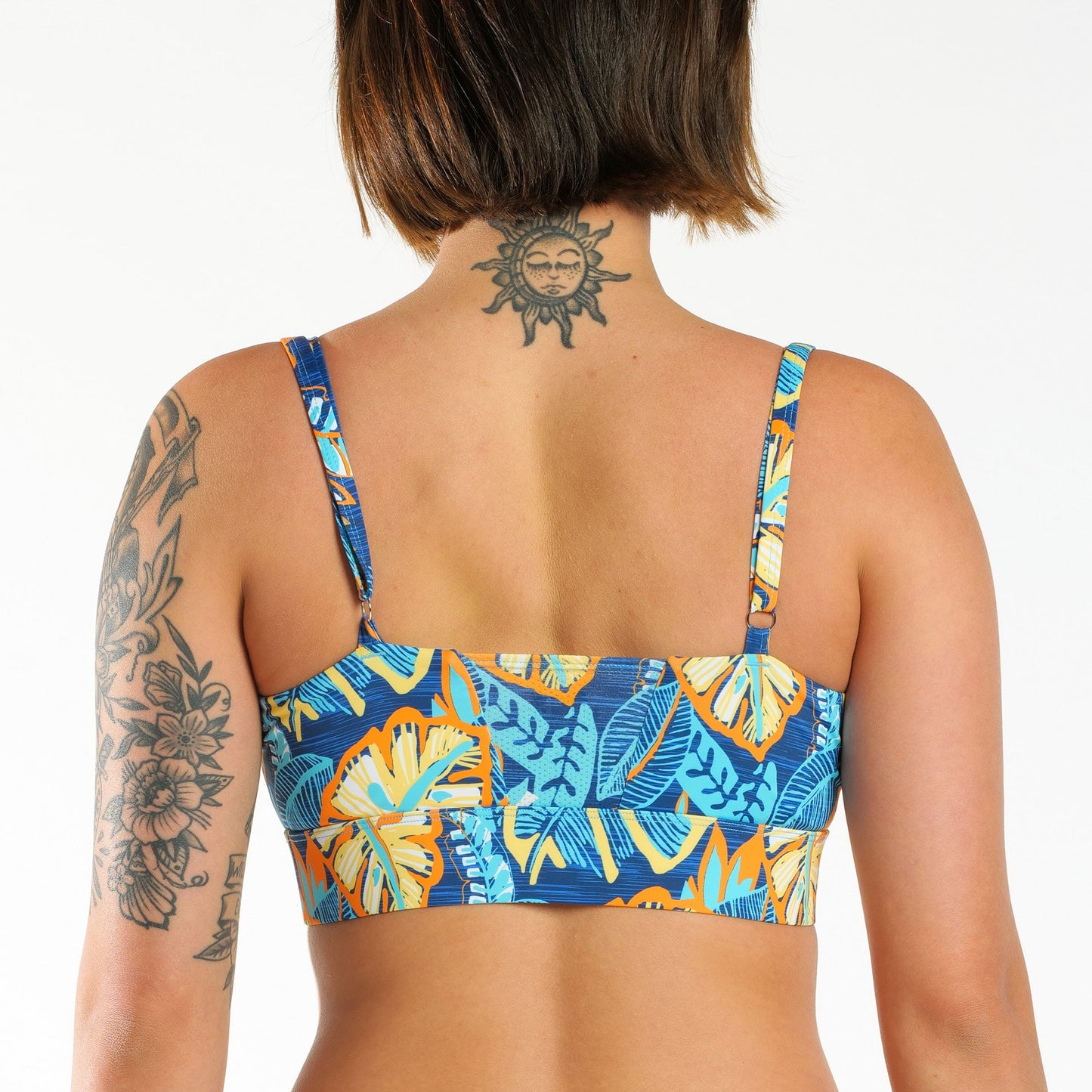 The Mahalo | Blue Tropical paradICE™ Boob Hammock™ Cooling Bralette