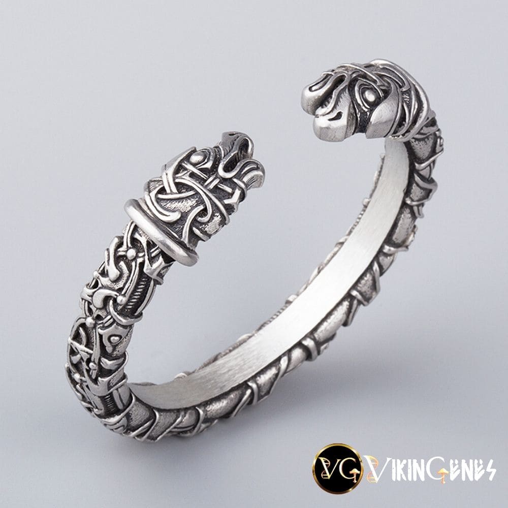 Viking Arm Ring With Odin's Ravens Hugin & Munin