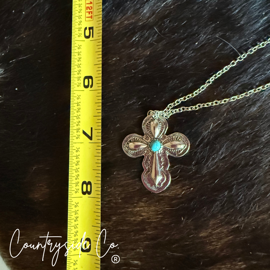 Southwestern Cross Necklace