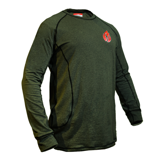Nexon FR Long Sleeve Crew Shirt - Military Green