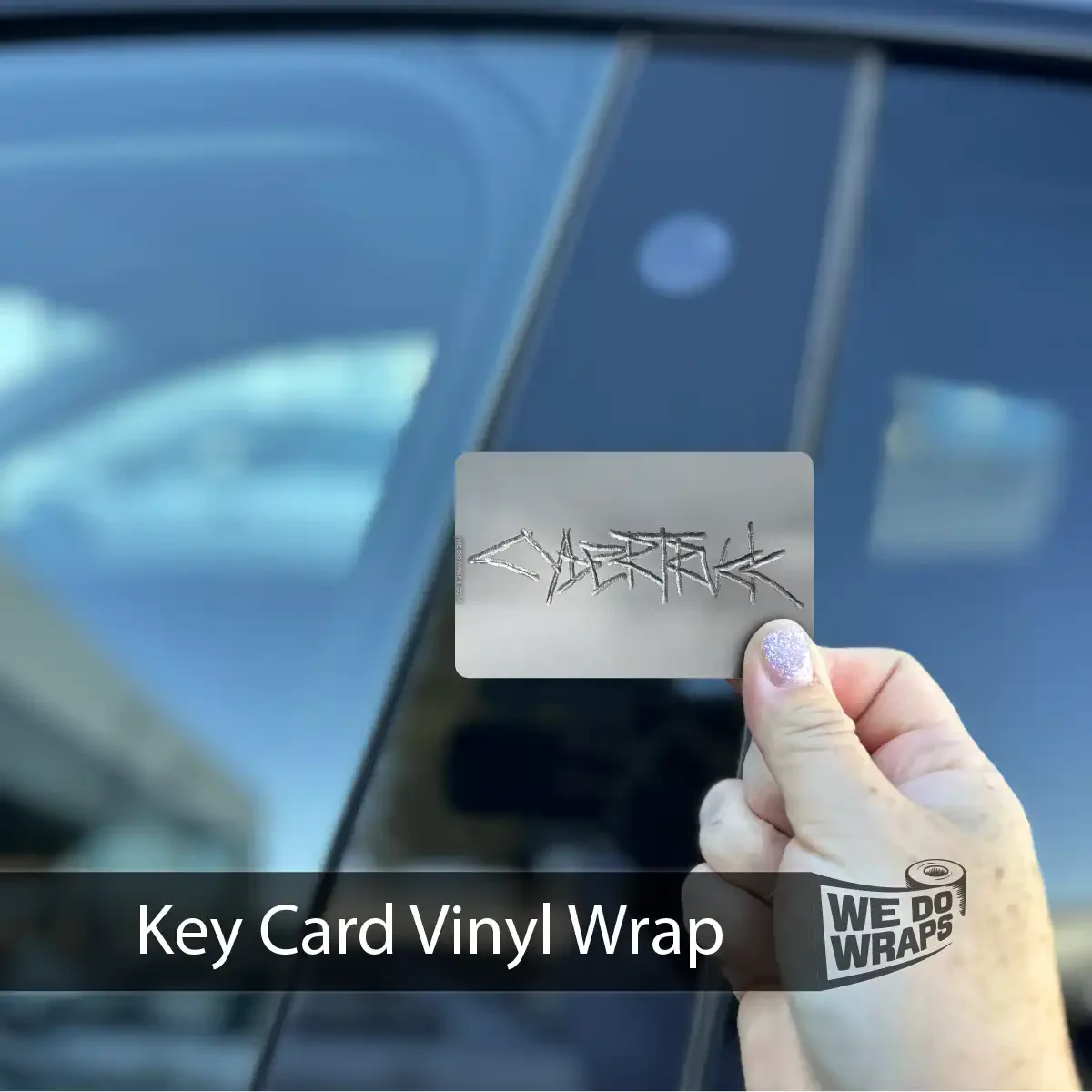 Cybertruck Welded Steel | NFC Key Card Wrap
