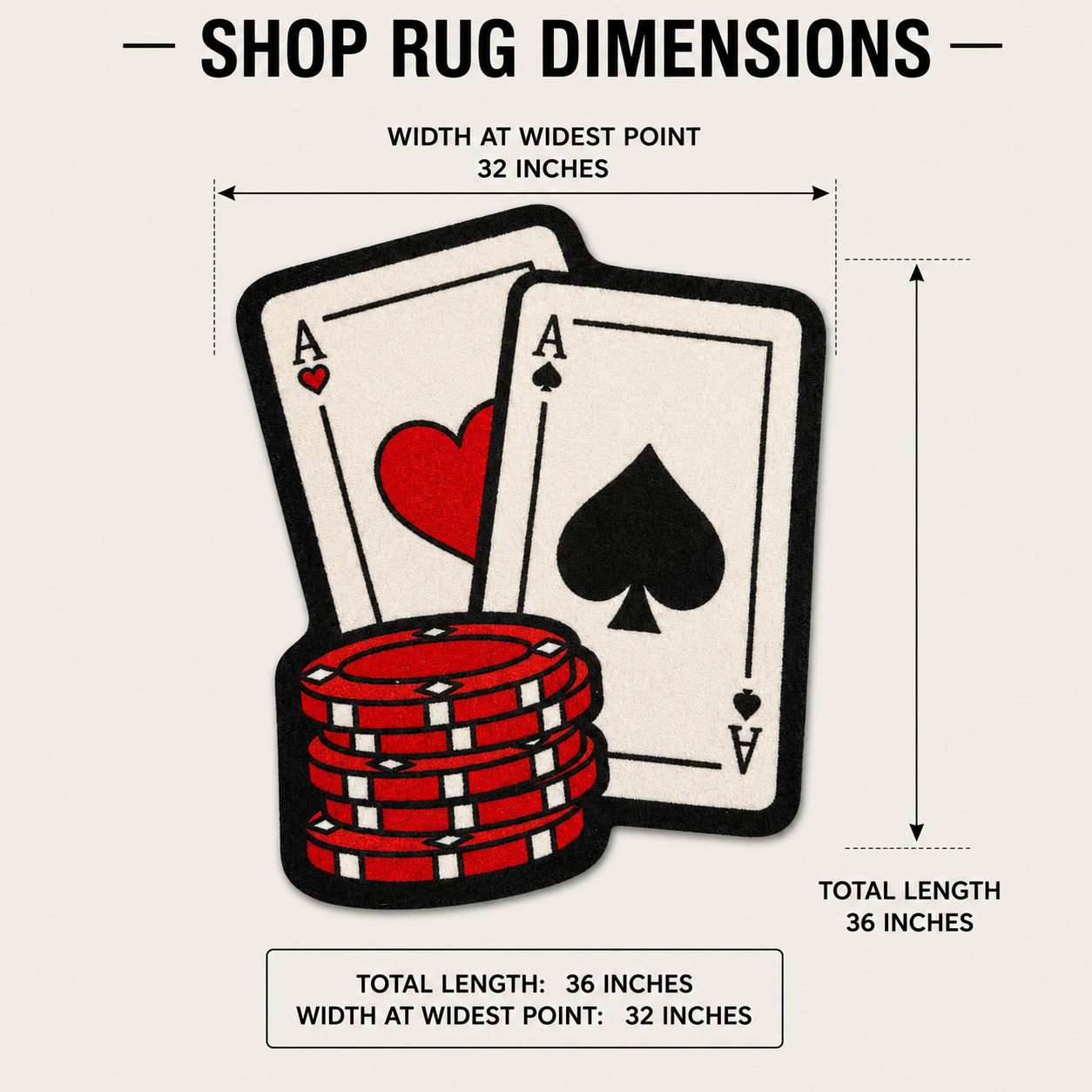 Pocket Aces | Golf Shop Mat Rug | Golf Accessory