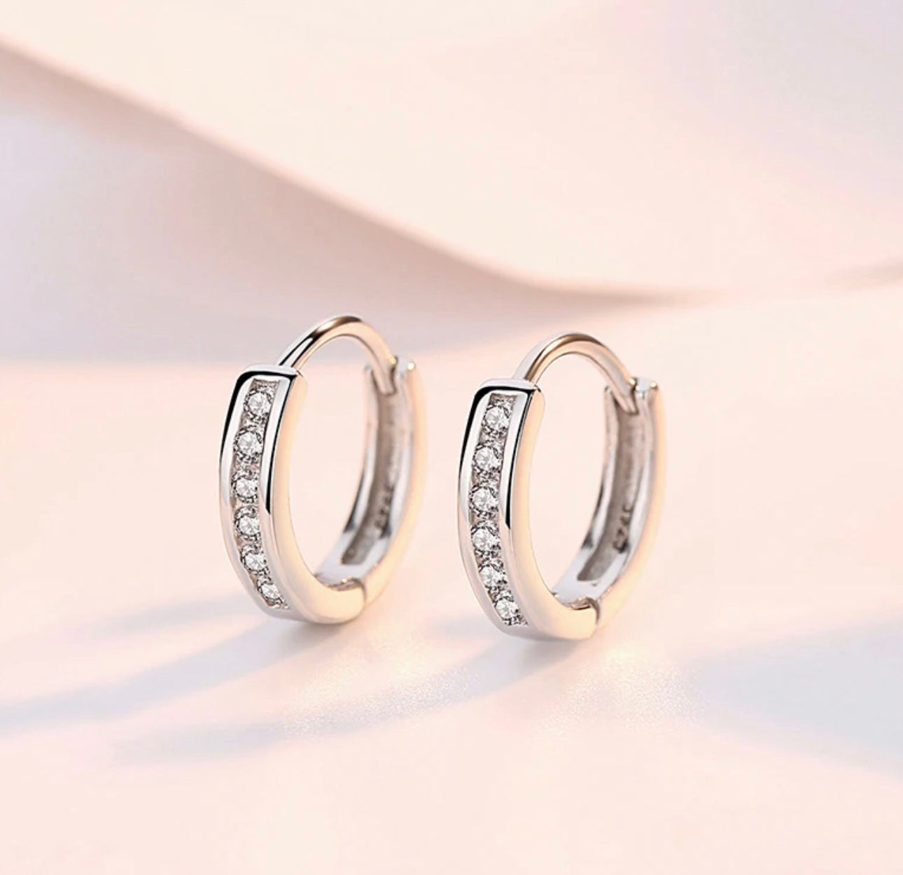 DANDY - Sterling Silver Zircon Earrings