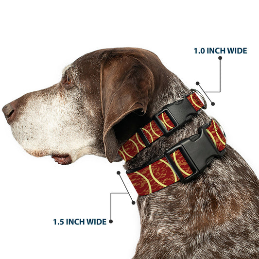 Plastic Clip Collar - Rings Camo Burnt Orange/Yellow