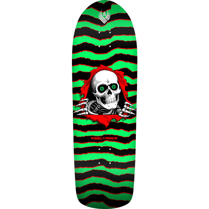 Powell Peralta Ripper 5 Flight Skateboard Deck - 9.7″ Green/Red