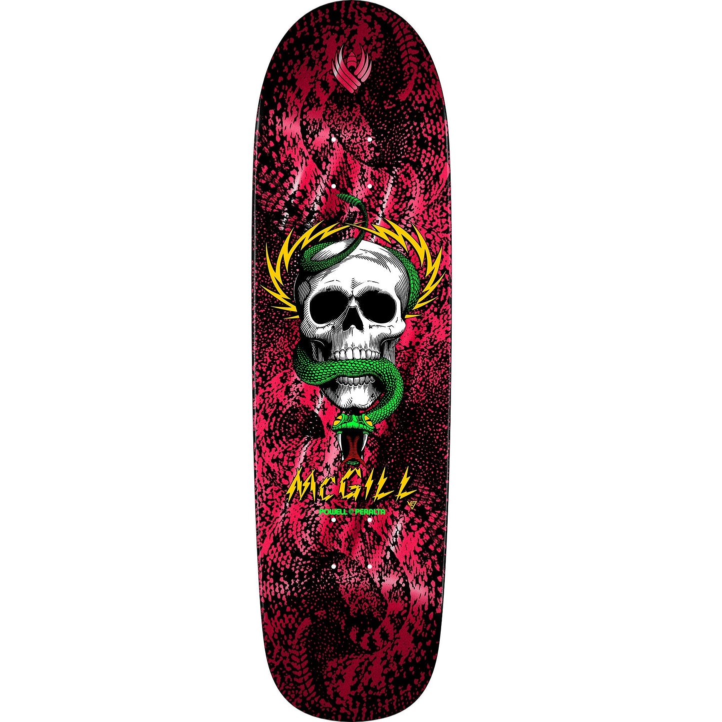 Powell Peralta McGill Skull and Snake Flight Deck - 9.01″ Red Foil