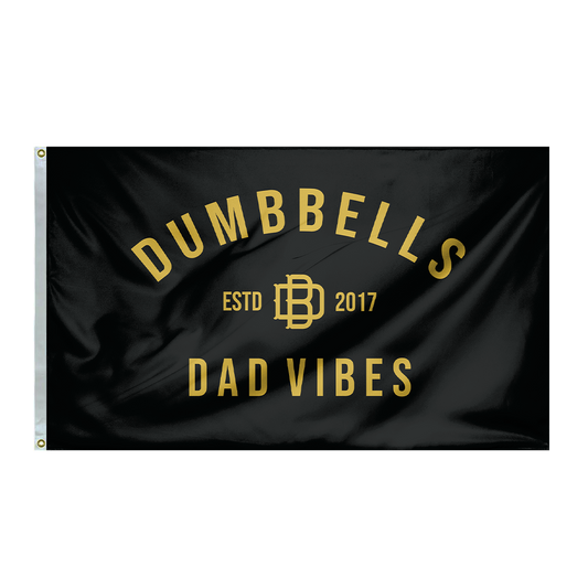 Dumbbells & DadVibes Flag