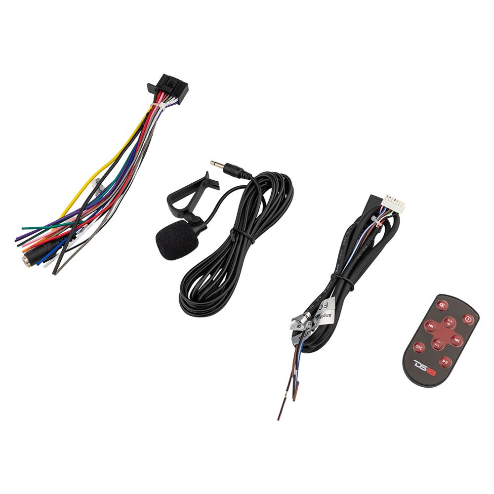 6.9" Touchscreen Mechless Double-DIN Headunit with Bluetooth, USB, Mirror Link & Car Play