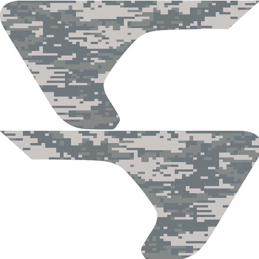 Digital Camo Inserts & Flat Black Vent Decals Bundle