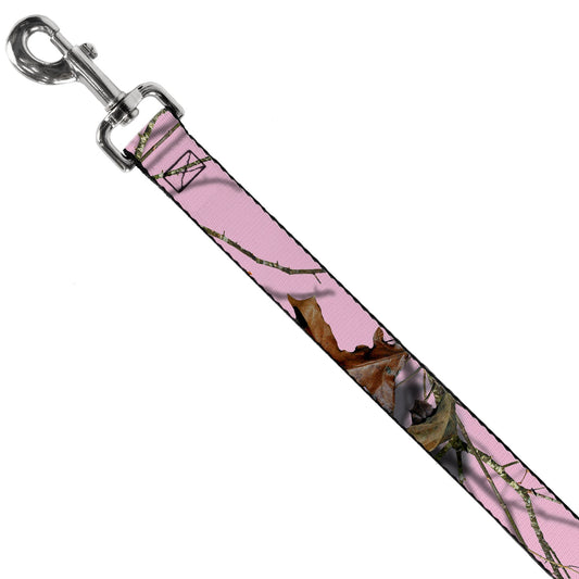 Dog Leash - Mossy Oak Country Roots Camo Baby Pink