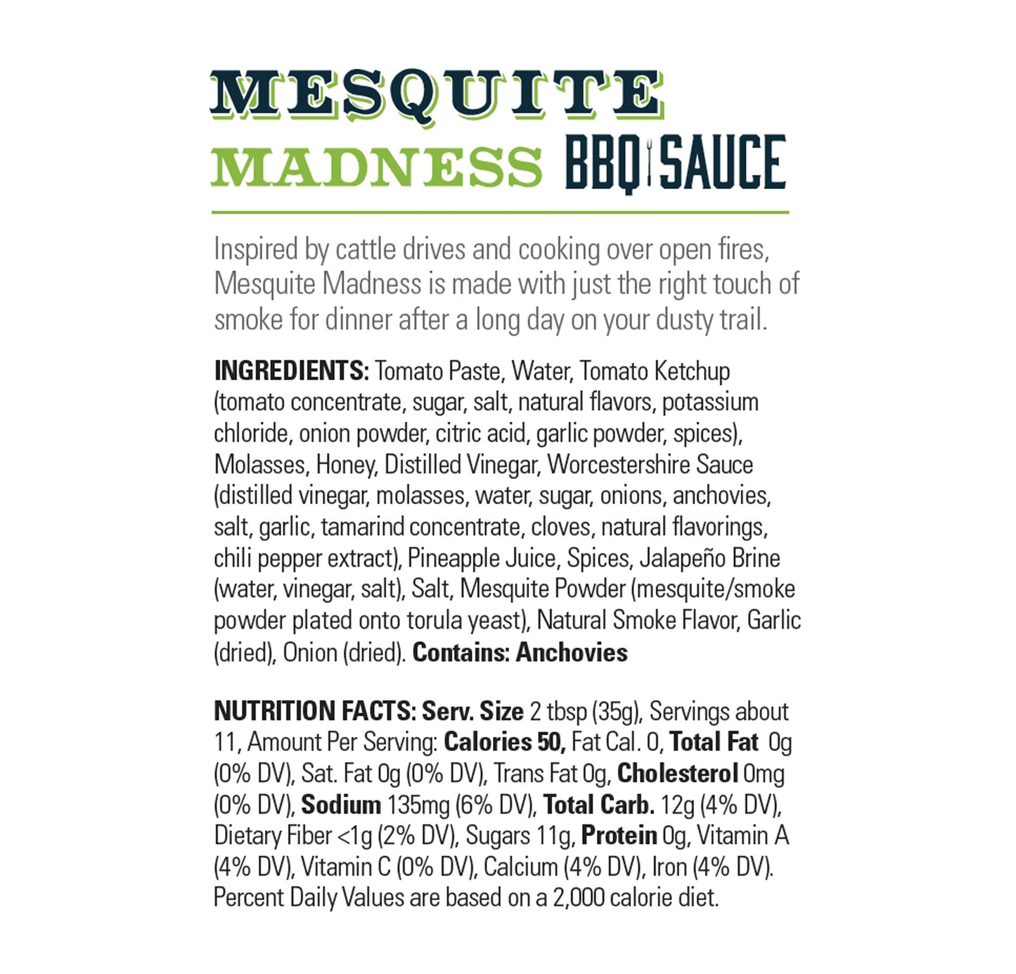 Mesquite Madness<sup>®</sup> Sauce